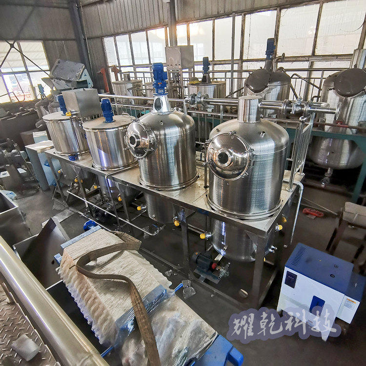 菜籽油生产流水线 大型山茶籽油压榨精炼设备 连续式精炼机组