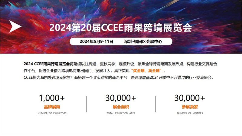 2024深圳国际跨境电商展览会（简称：CCEE雨果跨境展）