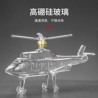 河間華企飛機酒瓶高硼硅玻璃工藝酒瓶高檔玻璃醒酒器異形泡酒瓶