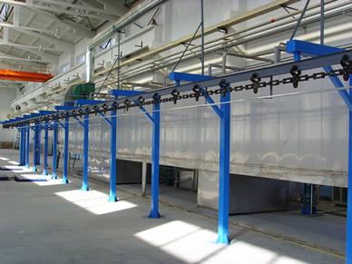 全自动涂装流水线-静电粉末喷涂装置