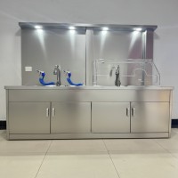304不锈钢医用洗手池感应龙头定 制水槽
