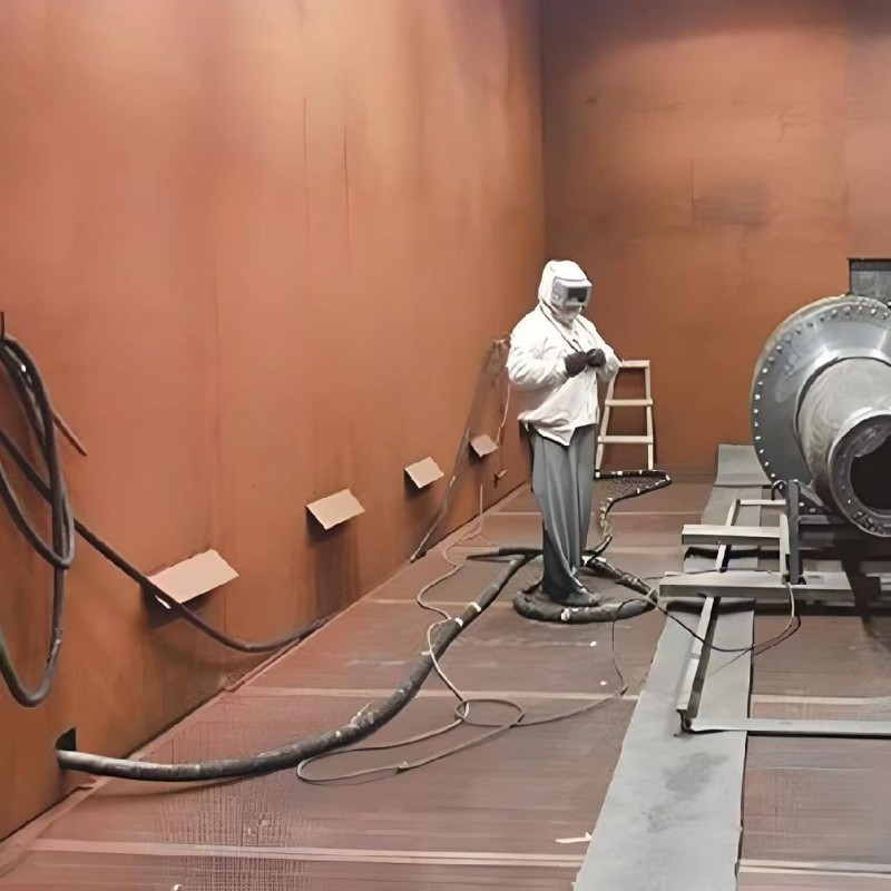 非標定做升級氣力回收式噴砂房