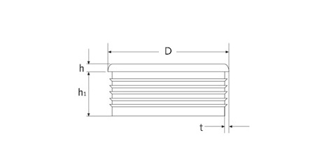 金属螺纹式圆管塞 镶嵌螺母圆管塞2